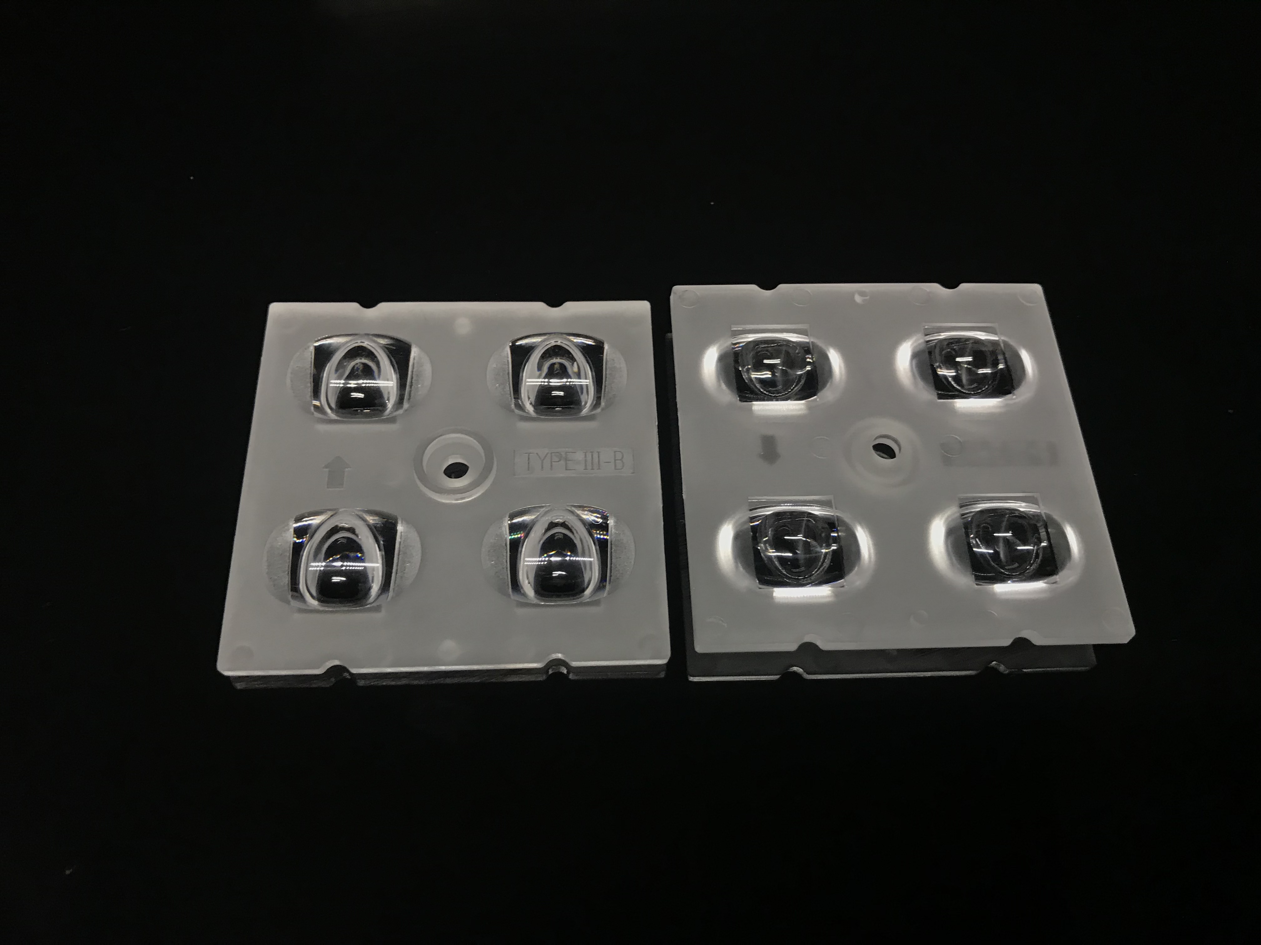 50x50-4H1 Street Light Lens-T3-M-B