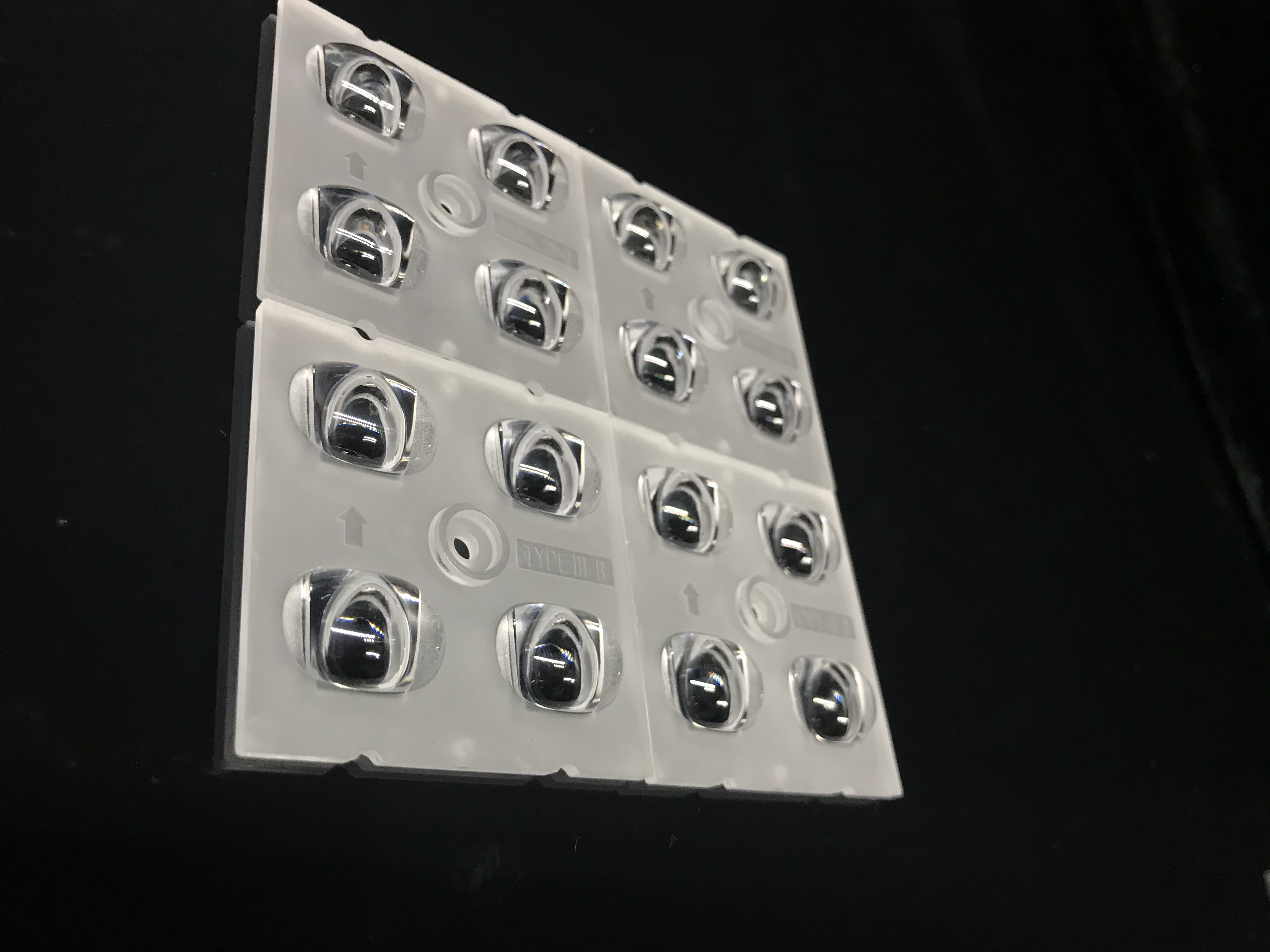 50x50-4H1 Street Light Lens-T3-M-B