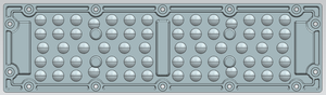 250x70-64H1 Flood Light Lens-90°